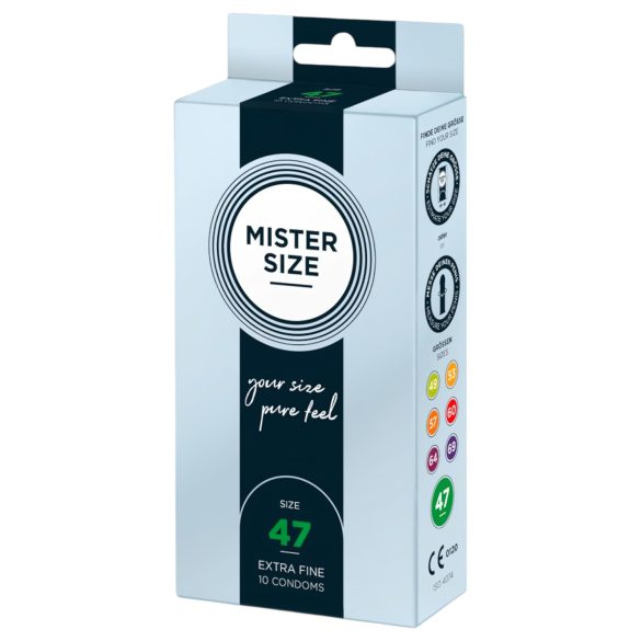 Mister Size tenké kondomy - 47mm (10ks)
