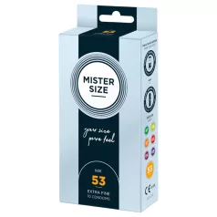 Mister Size - tenký kondom - 53 mm - 10 ks