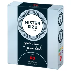 Mister Size - tenký kondom - 60 mm - 3 ks