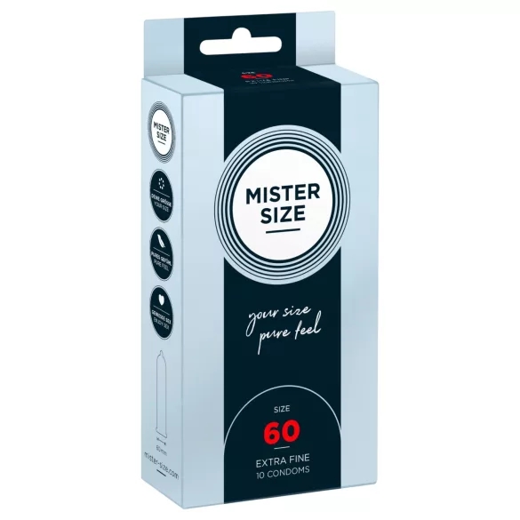 Mister Size - tenký kondom - 60 mm - balení 10 ks