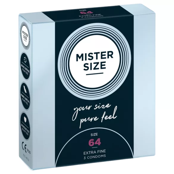 Mister Size - kondom extra tenký - 64 mm - 3 ks