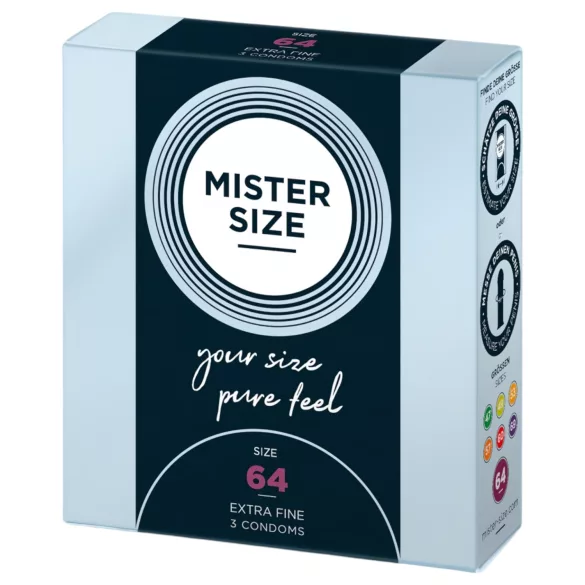 Mister Size - kondom extra tenký - 64 mm - 3 ks