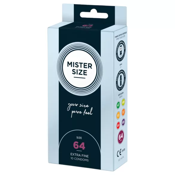 Mister Size - tenký kondom - 64 mm - balení 10 ks