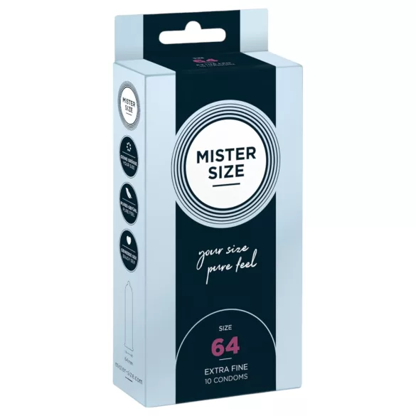 Mister Size - tenký kondom - 64 mm - balení 10 ks