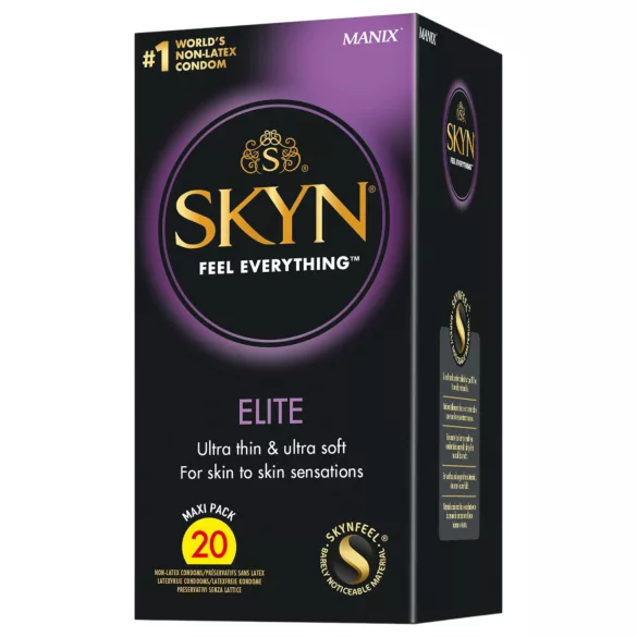 Manix SKYN Elite - ultra tenké bezlatexové kondomy - 20 ks
