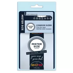 Mister Size - sada kondomů s měřidlem penisu - 3 ks