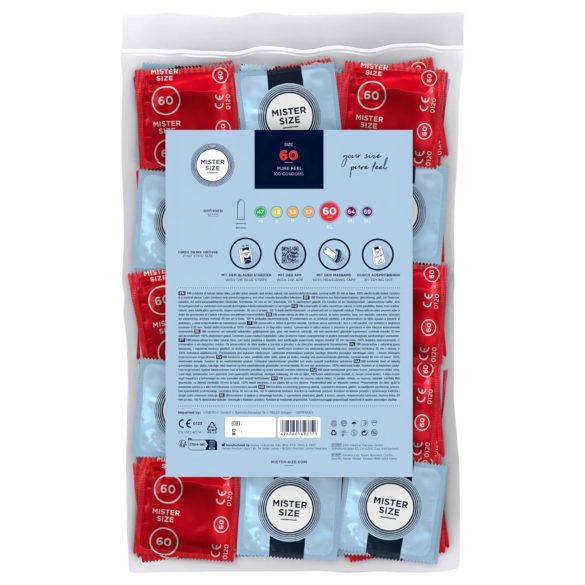 Mister Size - tenké kondomy - 60 mm - 100 ks