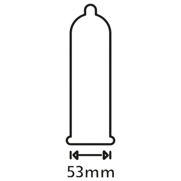Secura Extra Fun - vroubkovaný kondom - 53mm - 12 kusů