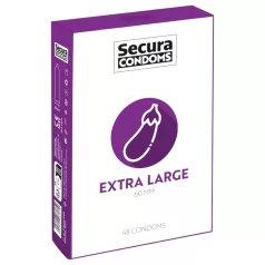 Secura Lilek - velký kondom - 60mm - 48 ks