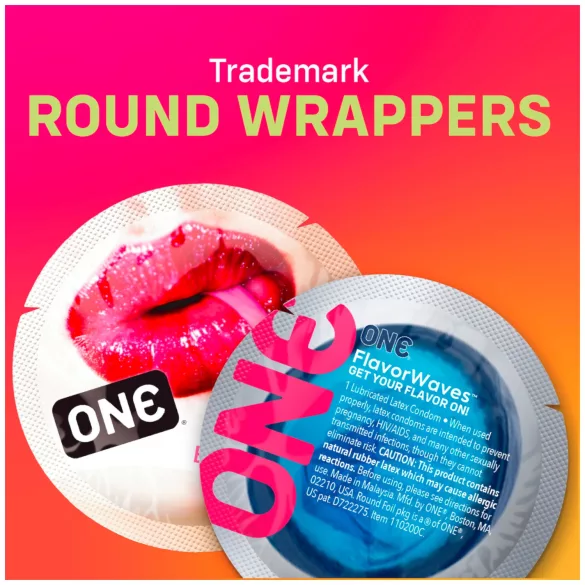 ONE Flavor Waves - ochucené kondomy - mix příchutí - 12 ks