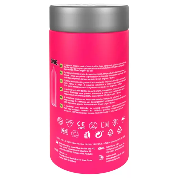 ONE Flavor Waves - ochucené kondomy - mix příchutí - 12 ks