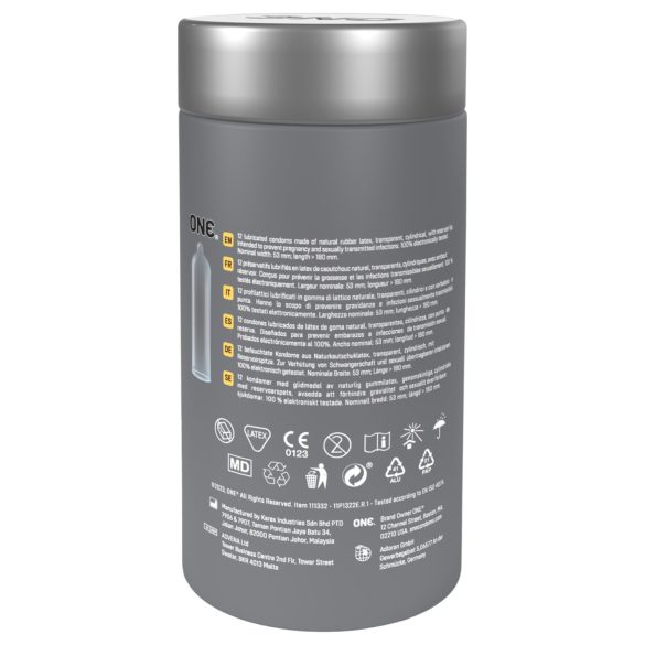 ONE - extra tenký kondom - 12 ks