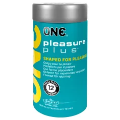   ONE Pleasure Plus - kondomy - vnitřní drážkování - 12 ks