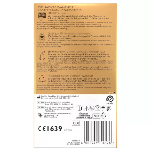 Durex Hautnah - kondomy extra lubrikované - 10 ks