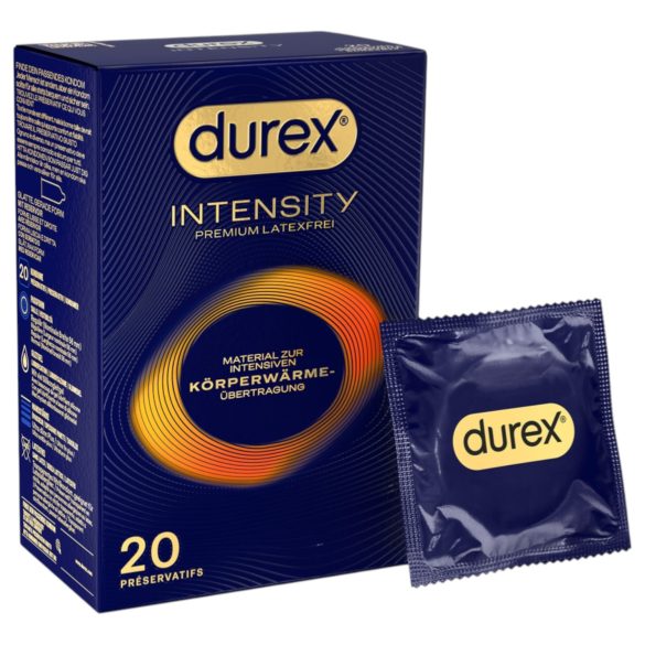 Durex Intensity - tenký, bezlatexový kondom (20 ks)