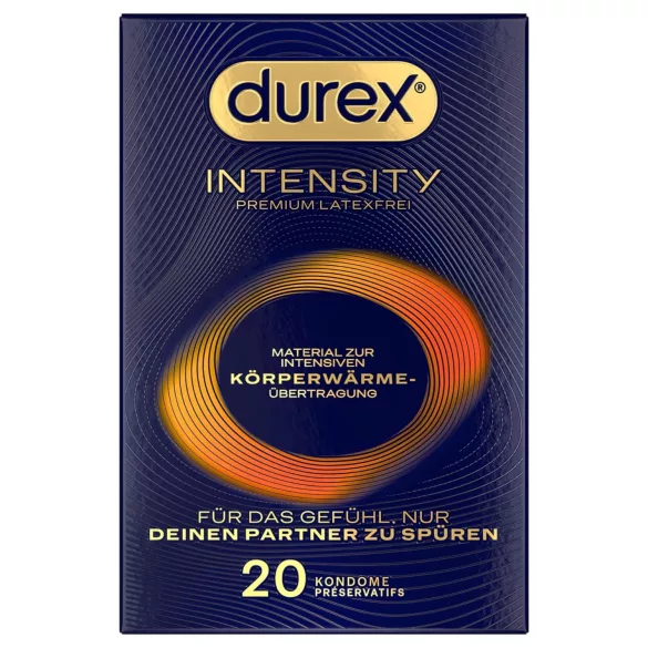 Durex Intensity - ultra tenké latexové kondomy - bez latexu - 20 ks