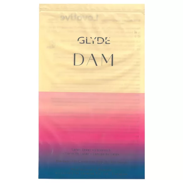 GLYDE - veganský latexový orální rouška - vanilka