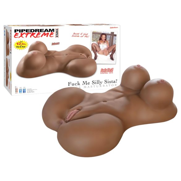 "Fuck Me Silly Sista - hnědý ženský trup"