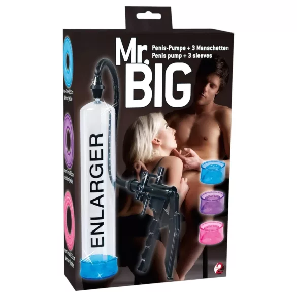 You2Toys - vakuová pumpa na penis set - průhledná
