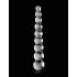 Icicles No. 2 - skleněné dildo s kuličkami (průhledné)