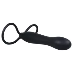 You2Toys - Anální dildo a erekční kroužek - černá
