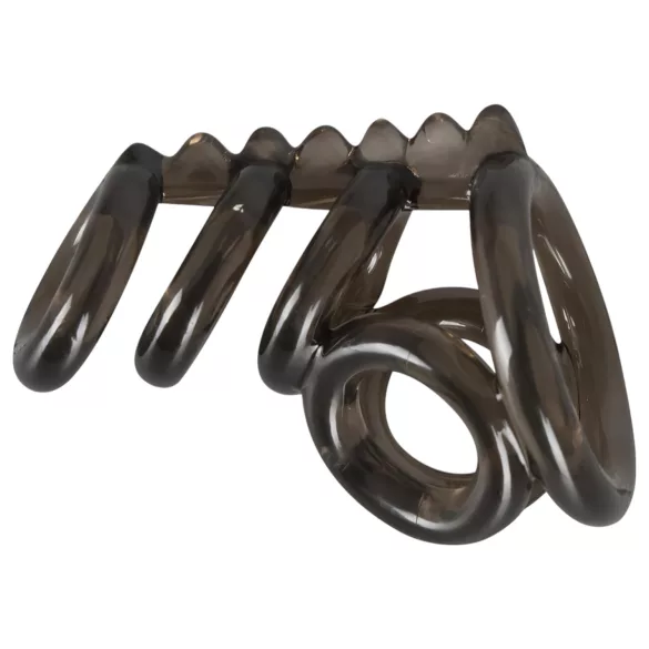 Bad Kitty - erekční kroužek na penis a varlata s hroty