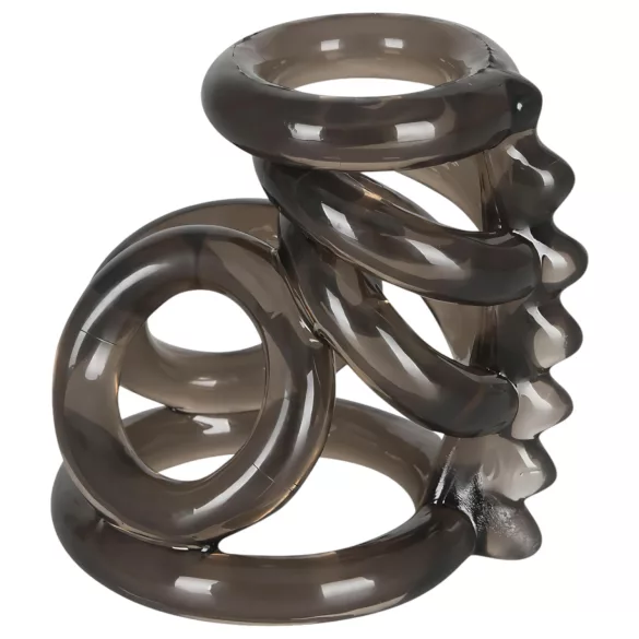 Bad Kitty - erekční kroužek na penis a varlata s hroty