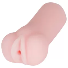   Mini - masturbátor - super pružný - realistická vagína - tělová barva