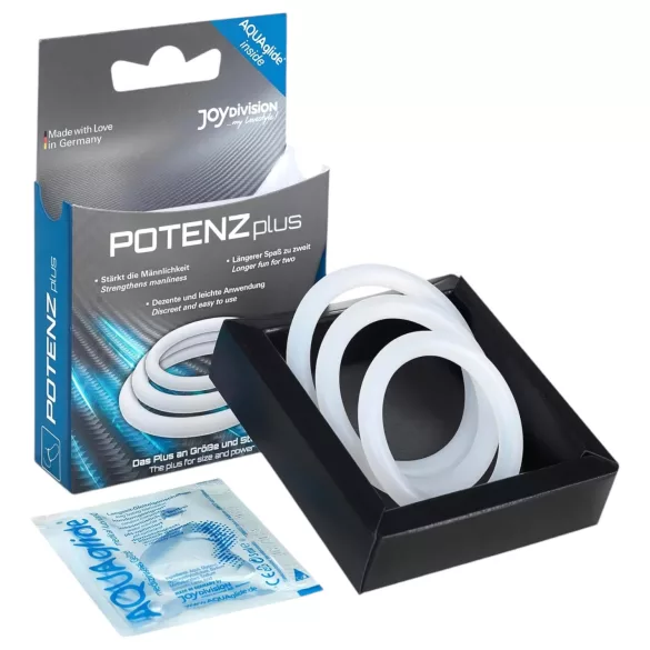 POTENZplus - erekční kroužky na penis - sada 3 ks