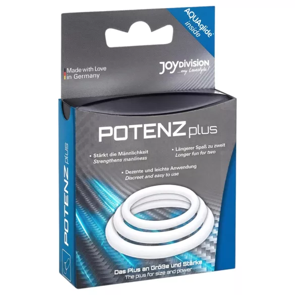 POTENZplus - erekční kroužky na penis - sada 3 ks