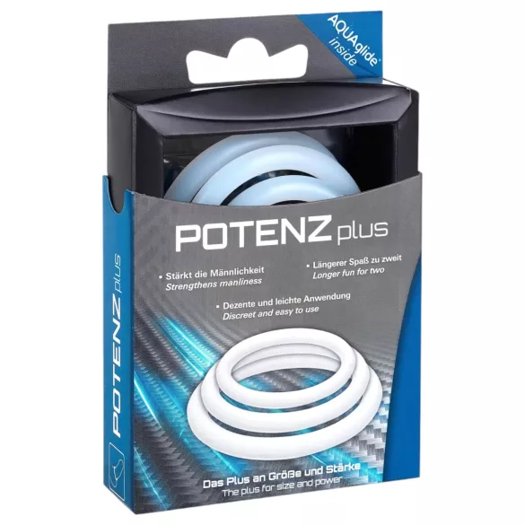 POTENZplus - erekční kroužky na penis - sada 3 ks