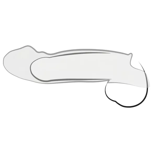 Crystal Skin - návlek na penis pro prodloužení - realistický gelový