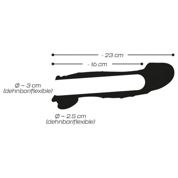 Crystal Skin - prodlužující návlek na penis