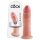 King Cock 9 - realistický přísavkový dildo (23 cm) - přírodní
