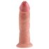 King Cock 9 - realistický přísavkový dildo (23 cm) - přírodní