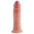 King Cock - realistický dildo s přísavkou - 23 cm - tělová barva