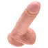 King Cock - dildo s varlaty 18 cm - tělová