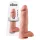King Cock - realistický dildo s varlaty - 30 cm - tělová barva