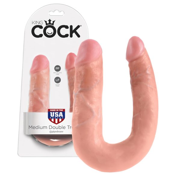 Královské dildo dvojité (střední) - přírodní