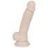 You2Toys - Silikonové přísavkové dildo - střední (přírodní)