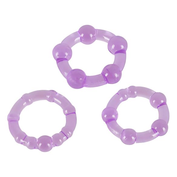 You2Toys - Buď tvrdý! Sada erekčních kroužků - fialová (3 ks)