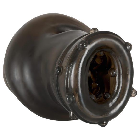 Rebel - prodloužení penisu s žebrováním - šedá