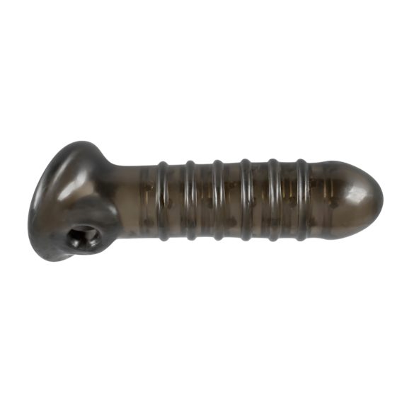 Rebel - prodloužení penisu s žebrováním - šedá