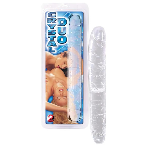Křišťálové dvojité dildo (34cm)