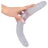 Křišťálové dvojité dildo (34cm)