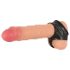You2Toys - Latexový penisový a varlatový kroužek - černý