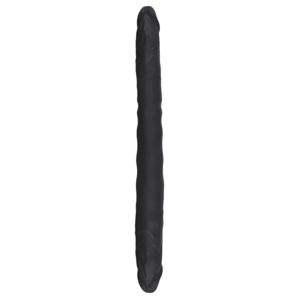 Bad Kitty - dvojité dildo - flexibilní silikon - černé