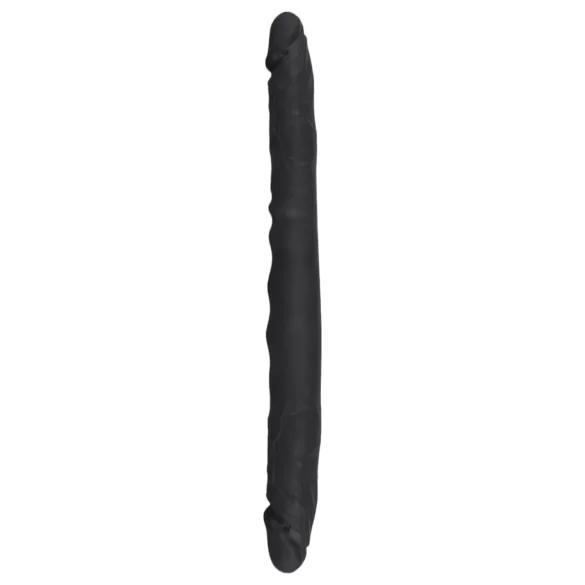 Bad Kitty - dvojité dildo - flexibilní silikon - černé