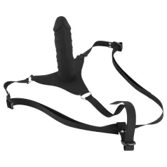You2Toys - Silicone Strap-On - připínací dildo (černé)