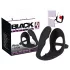 Black Velvets - anální dildo s kroužky na penis a varlata - černé
